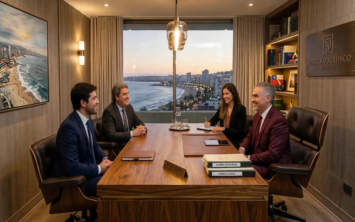 Oficina del Centro Jurídico Rioseco Abogados en Arlegui 645, Viña del Mar